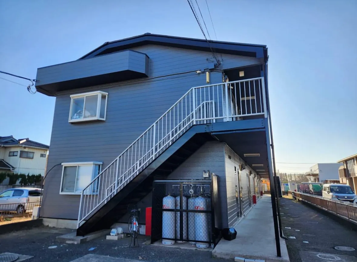 【施工実績】常総市アパート屋根・外壁塗装工事